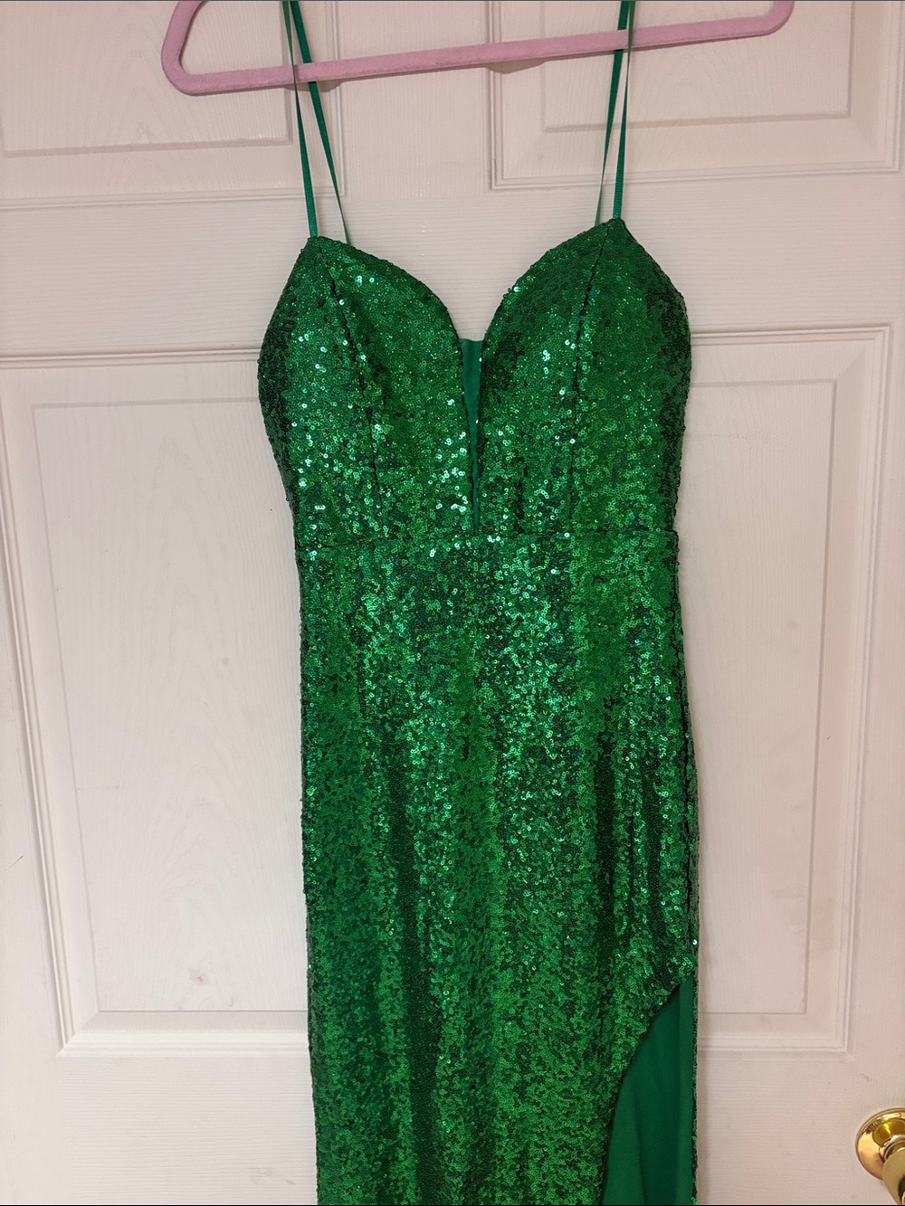 Honey and Rosie Emerald Green Sequin Dress
